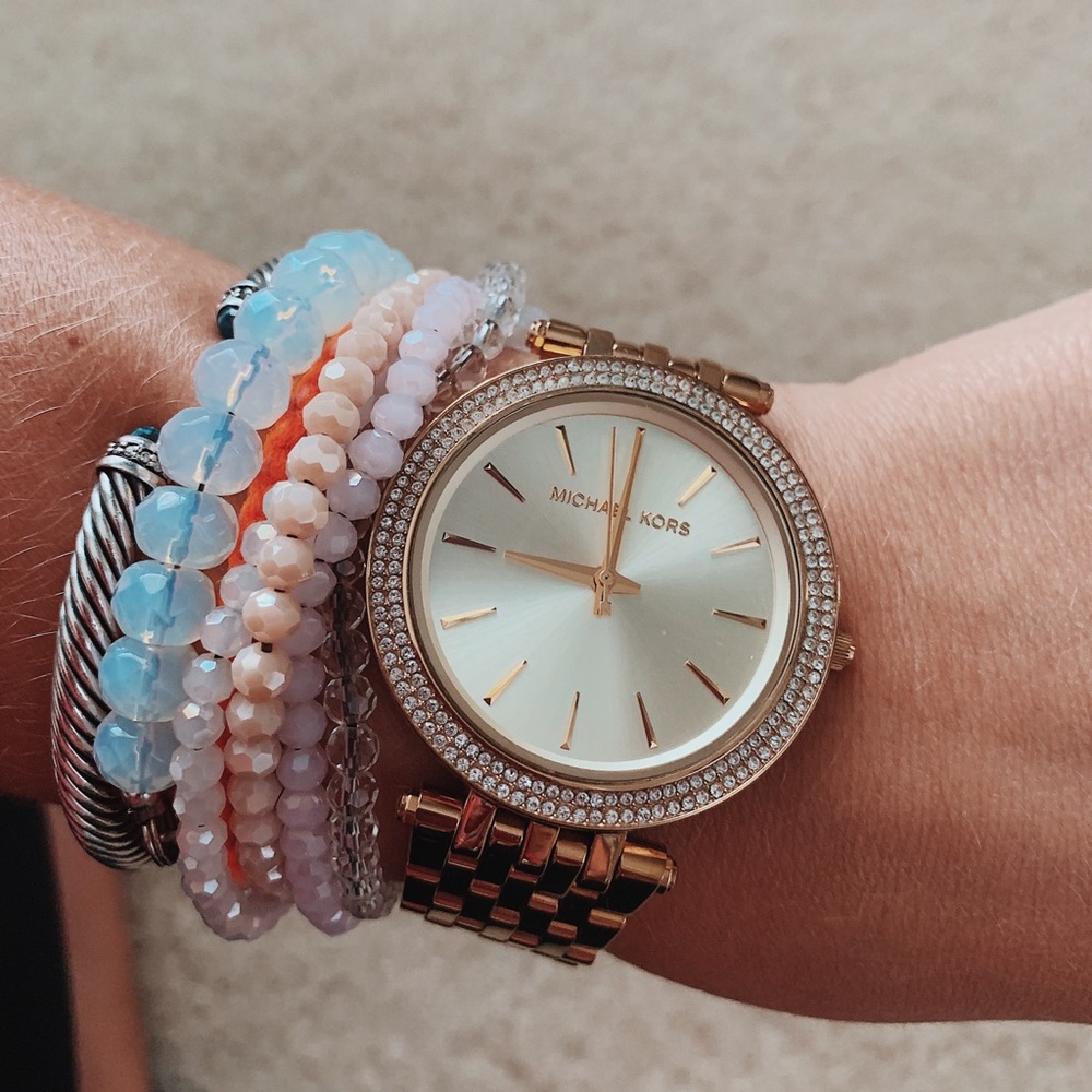 Michael Kors Gold Pave Watch